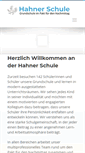 Mobile Screenshot of hahnerschule.de
