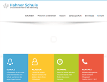 Tablet Screenshot of hahnerschule.de
